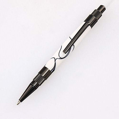 Legacy Woodturning Gear Click Pen Kit - Variety, 8 Pack, Includes 4 Gold, 2 Chrome, 2 Gun Metal, Woodworking Project Kit