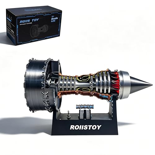 TR900 Jet Turbofan Engine Kit Turbofan Engine Jet Mechanical Assembly Model Science Education Ornament Desktop Decor Gift for Hobby Collectors - style: TR900 DIY KIT