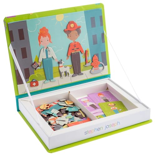 Stephen Joseph Magnetic Activity Set for Kids, Careers 50-Piece Play Set - color: Careers