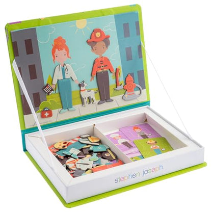 Stephen Joseph Magnetic Activity Set for Kids, Careers 50-Piece Play Set - color: Careers