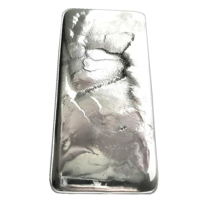 1 Pound 99.9% Pure Tin Ingot – Hand Poured Tin Metal Bullion Bar - Low Melting Point Metal for Casting, Soldering, Science Experiments or Paperweight - color: Tin