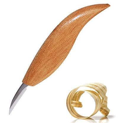 Wood Carving Detail Knife, Chip Carving Knife for Beginners Hobbies Whittling Tool for Men, Women, Adults, and Kids