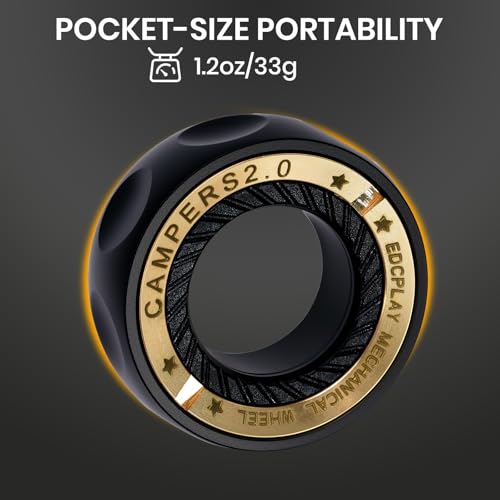 EDC Metal Fidget Spinnners Ring Toy for Adults & Boys Stress Relief Gifts