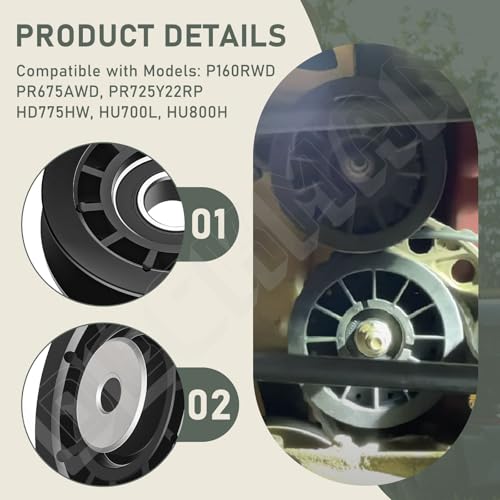 587973001, 587969201 Pulleys & 580364609 Belt Kit for Husqvarna etc.Models - style: Pulley Belt Kit