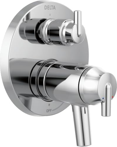 DELTA FAUCET T27T859, Chrome Trinsic Contemporary TempAssure 17T Series Valve Trim with 3-Setting Integrated Diverter - color: Chrome