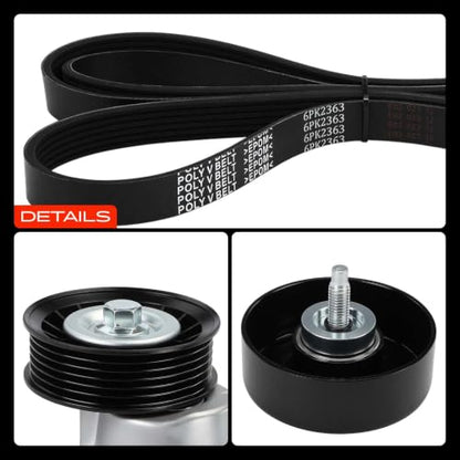A-Premium Engine Serpentine Belt Drive Kit with Tensioner