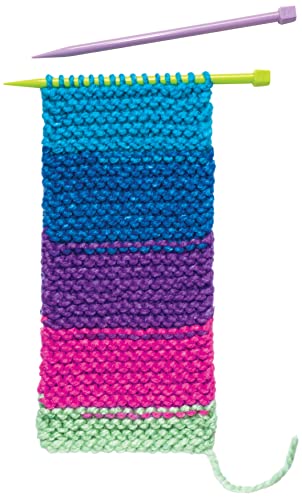 Creativity for Kids Learn to Knit Pocket Scarf - DIY Knitting Kit for Beginners, Kids Craft Kit - style: Pocket Scarf