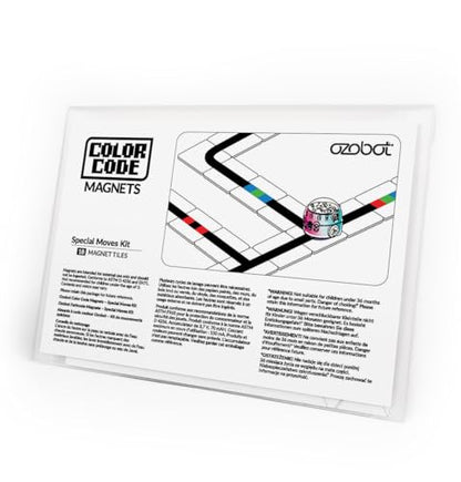Ozobot Color Code Magnets Special Moves Kit, Interactive Coding Learning Tool for Kids Ages 3+,Enhances Logic & Problem Solving Skills,18 Tiles,Evo & Color Codes Magnets Base Kit Required Not Included - style: Color Code Magnets - Special Moves Kit (18 Ti
