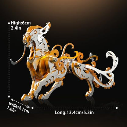 FILASLFT 3D Metal Puzzles for Adults,Mechanical Model Kit Orange Lu Wu - color: C7-lu Wu-orange