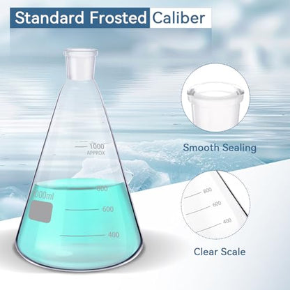 1000mL Vacuum Filtration Kit with 250mL Funnel - size: 1000mL & 250mL