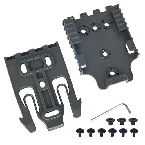 Quick Locking System Kit (QLS Kit), QLS 19 Locking Fork and QLS 22L Receiver Plate for Drop Leg Holster, Duty Belt and Low Ride Universal Belt Loop - color: RG 1-Pack-QLS KIT SET