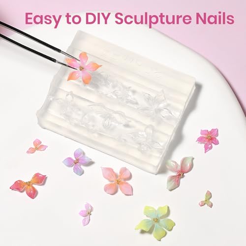 3D Nail Gel Sculpting Gel 4 Colors 3d Gel Nail Art Non Stick Hand Solid Builder Gels Home Manicure, Nail Salon, Nail Charms, Solid, Extension, Carving, Molding Hard Gels - color: Clear, White, Pink,Nude