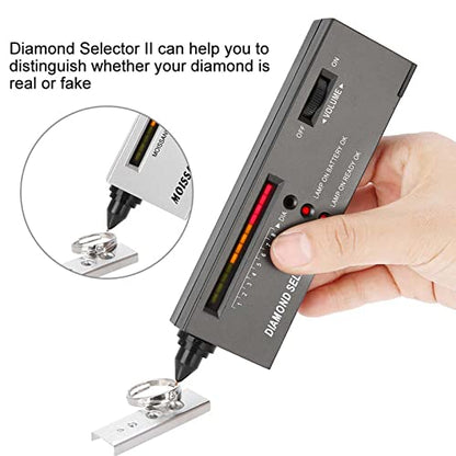 Tyenaza Diamond Tester, High Accuracy Jewelry Diamond Tester Pen, Professional Diamond Selector Gem Tester with Diamond Selector II, Moissanites Tester, 2 Manuals, 2 Trays