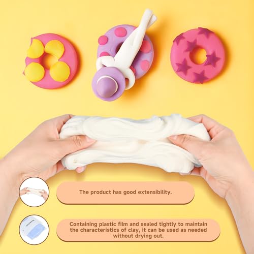 100g Brown/Earth Tone Air Dry Foam Clay for Kids & Adults - color: Brown