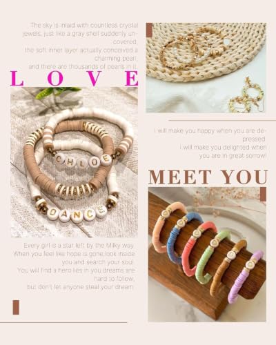 20,000 Pcs Clay Beads Bracelet Making Kit, 120 Colors 6 Boxes Polymer Beads Spacer Heishi Beads & Jewelry Kit with Pendant Charms Elastic Strings, Crafts Gift for Kids Adults - color: Classic 120 Colors