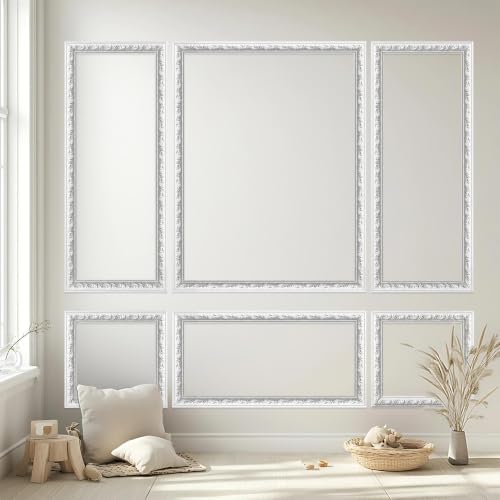 Peel and Stick Wall Molding Kit, Premade Accent Wainscoting Panels,24x60in - color: Floral-24x60in