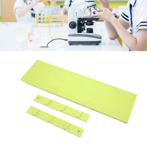 Inclined Plane Set, Adjustable Clear Scale Pulley Experiment Teaching Aid for Classroom Students Plastic Double Stand 2 Sets 3 Height School Physics Lab