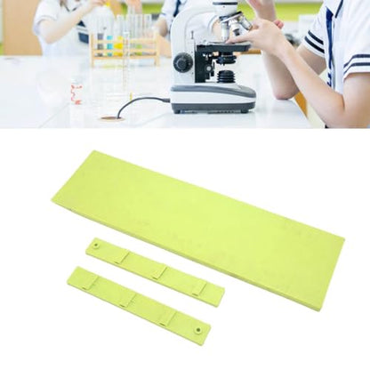 Inclined Plane Set, Adjustable Clear Scale Pulley Experiment Teaching Aid for Classroom Students Plastic Double Stand 2 Sets 3 Height School Physics Lab