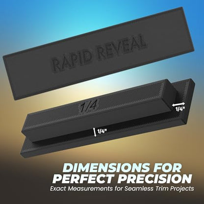 Rapid Reveal - Trim Reveal Tool - 1/4" Trim Gauge - Door Reveal Marking Tool - Durable ABS Plastic - Accurate Jamb Marking - Finish Carpentry & Woodworking Tool - Made in The USA (1/4 Inch Spacer) - size: 1/4 Inch