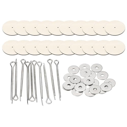 PATIKIL 55mm Doll Joints, 20 Set Removable Cotter Pin Joints Connector and Fiberboard Tray for Bear Limbs Making Head Joints DIY Crafts Accessories - size: 55mm