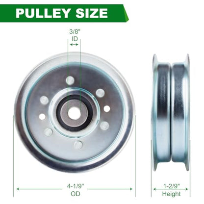 Idler Pulley 756-04280 756-04280A Fits for MTD Cub Cadet Troy Bilt I1042 LTX1042 LTX1040 CC800 760ES TB WC33 XP SP33HW Lawn Mower - color: 756-04280A 756-04280