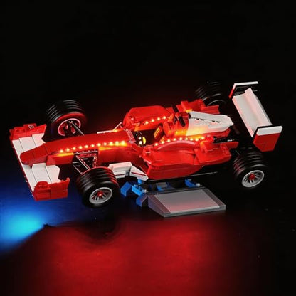 LED Light Kit Compatible with Lego F2004 & Michael Schumacher 11375 Set, Light Kit for Lego 11375 Building Blocks Model, Not Included The Model Set - style: 11375