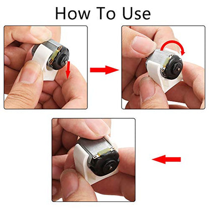 Sntieecr 6 Set DC Motors Kit, Mini Electric Motor 3V 15000RPM - style: 6 Set DC Motors Kit