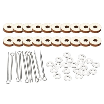 PATIKIL 8mm Doll Joints, 20 Set Removable Cotter Pin Joints Connector and Fiberboard Tray for Bear Limbs Making Head Joints DIY Crafts Accessories - size: 8mm