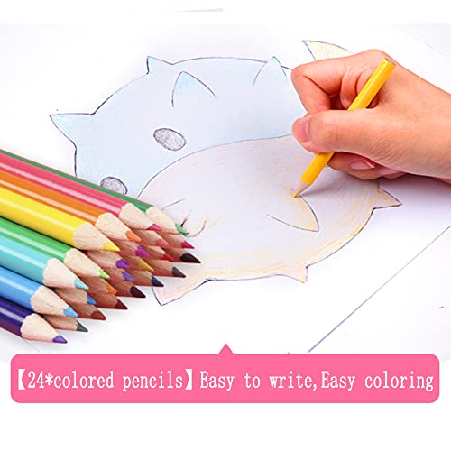 DLUCKY 208 PCS Art Supplies Drawing Art Kit Adults for Kids Art Set,Pink - color: Pink