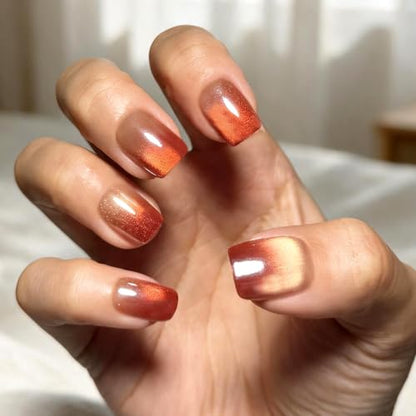 6 Packs (144 Pcs) | Reusable Press on Nails | cute nails | 6-Style Bundle | 12 Sizes | Each Style 24 Pcs | Blush Pink Bow Cat Eye - color: Blush Pink Bow Cat Eye