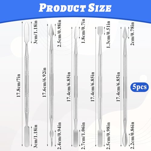 Clay Sculpting Tools Double Ended Wax Carving Scraper, 5 Pcs