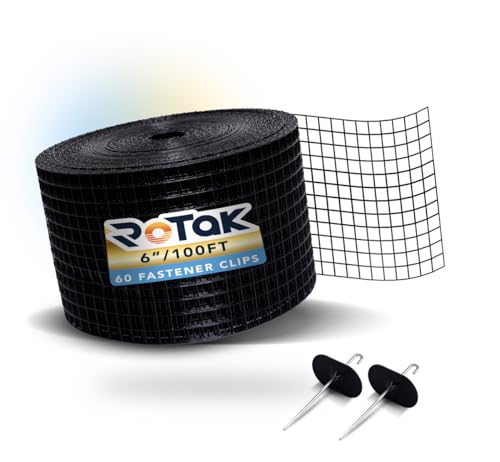 Rotak Critter Guard, 6"x100' Solar Panel Bird Prevention Roll Kit, 60 Clips - size: 6" x 100' with 60 fastener clips