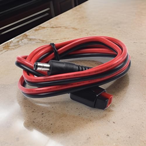Solar to for Connector Adapter Cable, DC 5.5x2.5mm, 14AWG Wire for Solar Panel Power Pole 15/30/45A, 1m Length