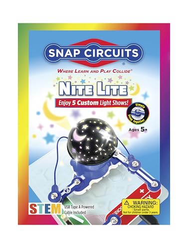 SNAP CIRCUITS Nite Light STEM Electronics Set for Kids Ages 8+