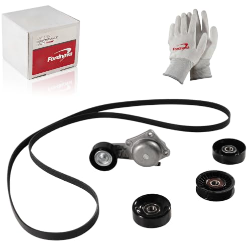 Fordnova Serpentine Belt Drive Kit Tensioner Idler Pulley, OE# 90K-38274A - size: Ford 2005-2014 4.6L 5.4L