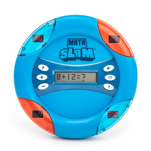 Educational Insights Math Slam - Handheld Electronic Math Games for Kids 5-7, First Grade Addition and Subtraction Games, Basic Algebra Learning Game, Self-Teaching Elementary STEM Tools