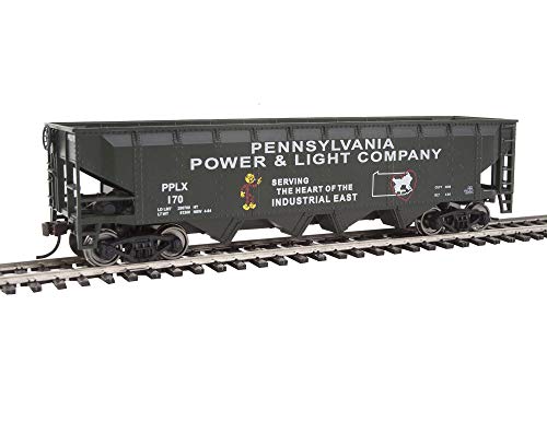 Walthers Trainline Offset Quad Hopper-Ready to Run-Pennsylvania Power & Light PPLX #170 931-1659 HO Scale Model Railroad - Freight Model - style: Pennsylvania Power & Light PPLX #170