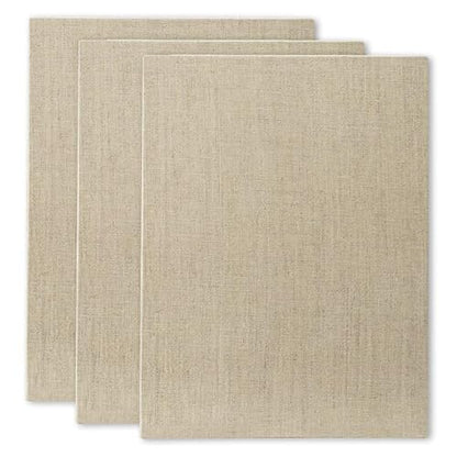 Senso Clear Primed Linen Panels - 9x12-3 Pack of Panels for Painting Oils, Acrylics, Pastels and More - size: 9x12"