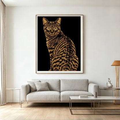 BYGFHLYW Cat 5D Diamond Painting Kit, Diamond Art for Adults12x16In - color: KM1142-1