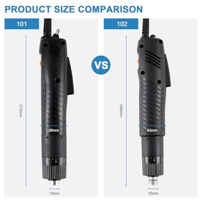 MXBAOHENG Electric Screwdriver Torque Adjustable 5mm Bit AC 110-220V - size: 101