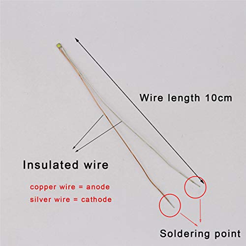 50pcs Pre-soldered Micro Litz Wired Leads Golden Yellow SMD Led 0603 + Muti-Resistor NEW - color: (6)Golden Yellow, size: 50pcs