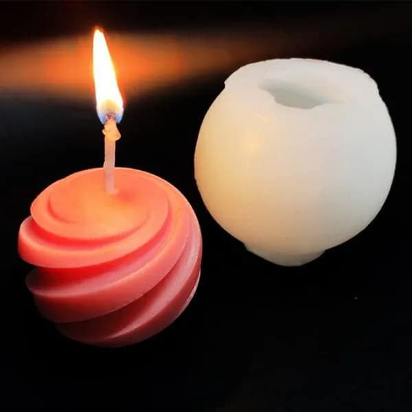Candle Molds - Silicone Mold for Candles Making, DIY 3D Moulds for Soy Wax, Beeswax, Scented Candle, Valentine's Day Gifts (Planet) - color: Planet