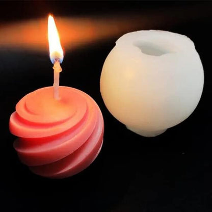 Candle Molds - Silicone Mold for Candles Making, DIY 3D Moulds for Soy Wax, Beeswax, Scented Candle, Valentine's Day Gifts (Planet) - color: Planet