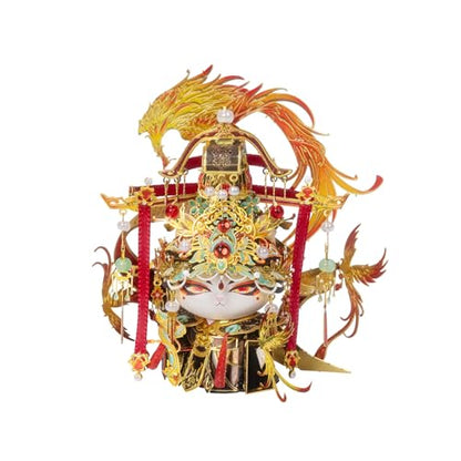 MU 3D Metal Puzzles for Adult Building Miyue Empress Dowager Kitten Kitty, Cat Themed Metal Models Kits Miniature Build, Assembling DIY Sets Hobby Birthday New Year Gifts Home Desk Office Decor - style: Miyue