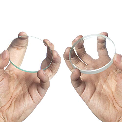 Amlong Crystal Premium Optical Glass Double Convex and Concave Lens Set, 75mm Diameter, 20cm Focal Length, 2 Pieces Set - size: 75mm (3-Inch) 2-pack