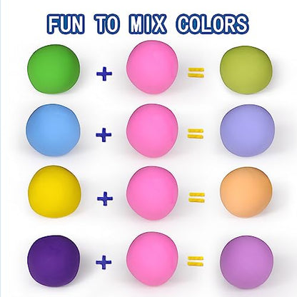 ifergoo 100g Pink Air Dry Clay, 3.5oz DIY Creative Modeling Clay for Kids - color: Pink/100g