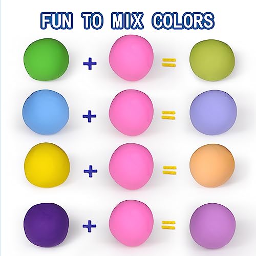 ifergoo 500g Pink Air Dry Clay, 1.1LBS DIY Creative Modeling Clay for Kids - color: Pink/500g