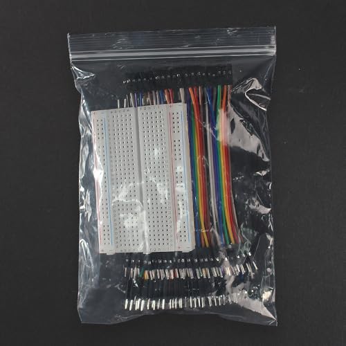 Breadboard Jumper Wires Kit Include 400 Tie Points Breadboards Male-Female 10CM 40Pin Jumper Wire - color: 400TieBreadboard-JpWe40Pin-male-fmla