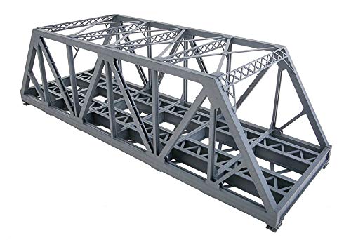 Walthers Cornerstone Modernized Double-Track Railroad Truss Bridge 933-4510 HO Scale Model Railroad - Structure Kit - style: Modernized Double-Track Railroad Truss Bridge