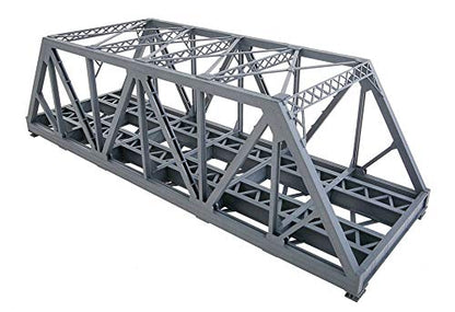 Walthers Cornerstone Modernized Double-Track Railroad Truss Bridge 933-4510 HO Scale Model Railroad - Structure Kit - style: Modernized Double-Track Railroad Truss Bridge